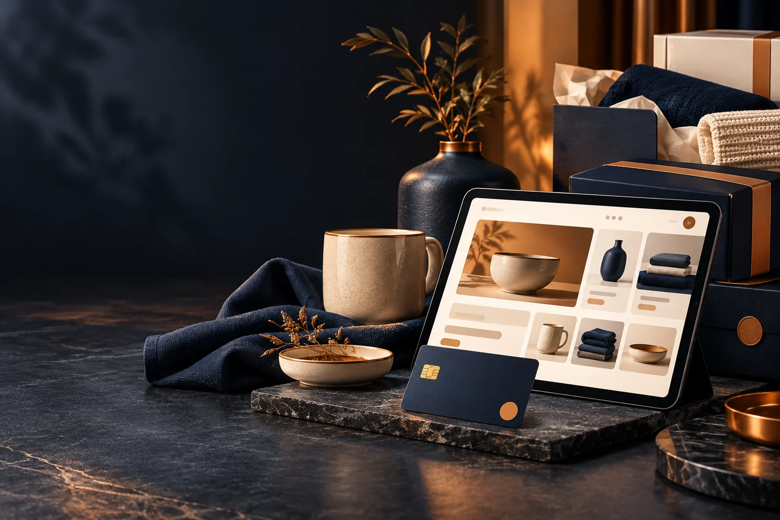 Original Ecommerce & payments editorial artwork
